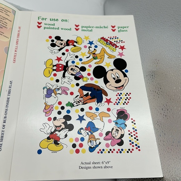 Disney Vintage Mickey Mouse & Friends (Saying’s) Transfer Stickers & Folder - Picture 6 of 9